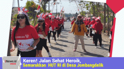 Keren! Jalan Sehat Heroik, Semarakkan HUT RI - 78  di Desa Jombangdelik