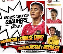 Kualifikasi Piala Asia U-23, Prediksi Line Up Timnas Indonesia U-23 Vs Taiwan U-23 Malam Ini di Solo
