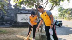 Satlantas Polres Boyolali Bersih-bersih 5 Tempat Ibadah