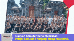 Kuatkan Karakter Berkebhinekaan, Pelajar SMA NU 3  Gresik Kunjungi Masyarakat Hindu Bongsowetan