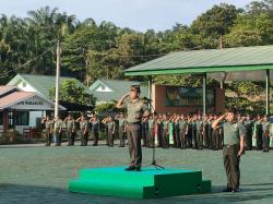 Pesan Dandim 0117/Atam Prajurit Bermanfaat Untuk Masyarakat, Jadikan Tugas Bernilai Ibadah