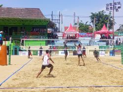 Tekuk Surabaya, Tim Voli Pantai Putra Sidoarjo Sabet Medali Emas Porprov VIII Jatim 2023