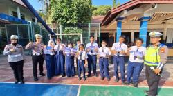 Satlantas Polres Depok 'Serbu' SMPN 2 Depok, Ada Apa?