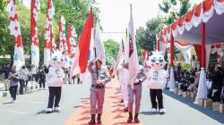 Kirab Bendera Pemilu 2024 Lamongan Edukasi Pesta Demokrasi