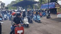 Polres Banjar Lautan Vespa, Touring dan Baksos HUT ke-68 Lalu Lintas se-Priangan Timur