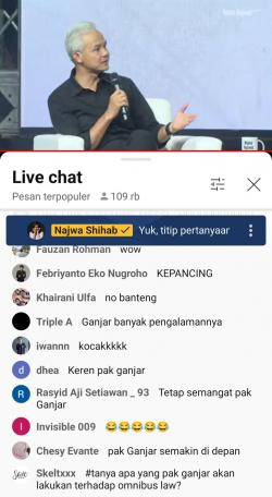 109 Ribu Lebih Viewer Saksikan Penampilan Ganjar Presentasi Visi dan Solusi