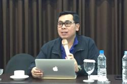 Stafsus Menkeu Jelaskan Soal Kontroversi Anggaran Kemenhan di Acara Debat Ketiga