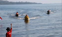 Meriahkan Hari Jadi Sulbar ke 19, Puluhan Katitting Beradu Cepat di Pantai Arteri Mamuju