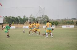 Datangi Lapangan Minyak Banyu Urip, Media Bojonegoro dan Tuban Sepakbola Bersama