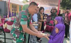 Peduli Generasi Sehat, Kodim/0432 Basel Berikan Asupan Makanan Bergizi Seimbang Bagi Pelajar