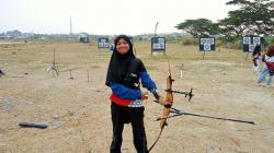 Salmaa Haura Atlet Panahan Cilegon Berusia 14 Tahun,  Raih Emas di Platinum Archery 2023