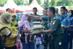 HUT TNI Ke-78 Tahun, KOREM 132/TDL Gelar Bhakti Kesehatan dan Bazar