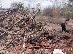 Puting Beliung Hancurkan 14 Rumah  Warga di Situbondo