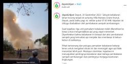 Diduga Akibat Bakar Sampah Sembarangan, Kebakaran Terjadi di Lahan Kosong Depok