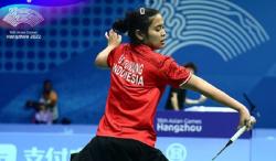 Gregoria Mariska Raih Kemenangan Usai Tendang Wakil India 2 Game Langsung di Asian Games 2022