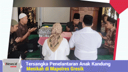 Mengharukan! Pasangan Kekasih, Tersangka Penelantaran Anak Kandung Menikah di Mapolres Gresik