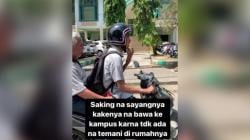 Mahasiswa Ini Ajak Kakeknya ke Kampus, Alasanya Bikin Haru