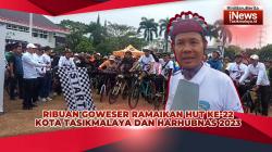 VIDEO: Ribuan Goweser Ramaikan HUT ke-22 Kota Tasikmalaya dan Harhubnas 2023