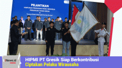 Resmi Dilantik, HIPMI PT Gresik Siap Berkontribusi Ciptakan Pelaku Wirausaha