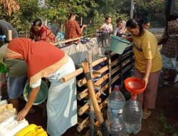 Kekeringan Berkepanjangan, PPLI Salurkan 320 Ribu Liter Air Bersih Di Desa Nambo