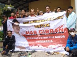 Ratusan Warga Brebes Gelar Doa untuk Gibran sebagai Pemimpin Muda 