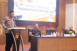 Beri Gambaran ke Penyelengga Pemilu, Polres Muba Gelar Tactical Floor Game