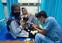 Respon Informasi Warga, Pemdes Cigugur Kaler Subang Bawa Anak Tak Miliki Tempurung Kepala ke RS