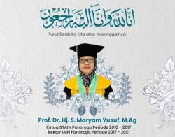 Kabar Duka ! Rektor IAIN Ponorogo 2017-2021 Prof Maryam Yusuf Meninggal Dunia, Ini Sosoknya