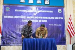 Pemprov Sulbar dan Lanal Mamuju Teken NPHD, Hibah Tanah 4,7 Hektar