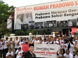 Relawan Prabowo 'Gatotkaca' Resmikan Posko Pemenangan di Jakarta