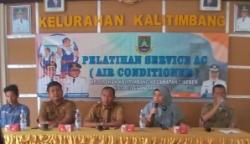 10 Pemuda Kelurahan Kalitimbang Ikuti Pelatihan Service AC dari Disnaker Cilegon