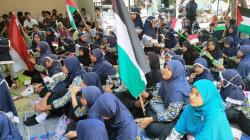 Ratusan Siswa SD di Boyolali Menggelar Doa Bersama Untuk Rakyat Palestina