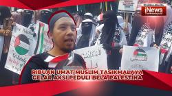 video: Ribuan Umat Muslim Tasikmalaya Gelar Aksi Peduli Bela Palestina