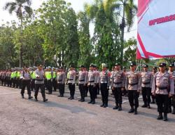 Pastikan Kesiapan Pengamanan Pemilu 2024, Polres Grobogan Gelar Apel Pasukan