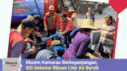 Musim Kemarau Berkepanjangan, SIG Gelontor Ribuan Liter Air Bersih