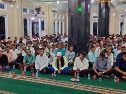 Ribuan Jamaah Banjiri Tabligh Akbar Bersama Ustadz Hilman Fauzi di Pangkal Buluh