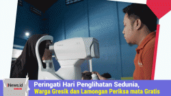 Peringati Hari Penglihatan Sedunia, Warga Gresik dan Lamongan Periksa mata Gratis