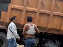 Viral Kawanan Preman Ancam Bakar Truk Pengangkut Tanah Timbun di Tanjung Morawa