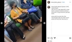 Gegara Mengendus Aroma Bau Sepatu Penumpang, Emak-Emak Ngoceh di KRL !