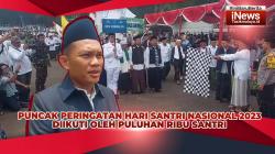 VIDEO: Puncak Peringatan Hari Santri Nasional 2023 di Tasikmalaya Diikuti oleh Puluhan Ribu Santri