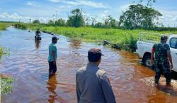 Banjir Rendam Jalur Penghubung Rohul dan Bengkalis