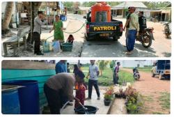 Polsek di Bangka Selatan Terus Bergerak Pasok Air Bersih ke Warga