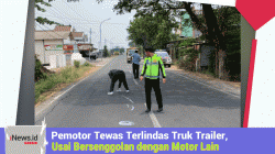 Pemotor Tewas Terlindas Truk Trailer, Usai Bersenggolan dengan Motor Lain