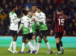 Liverpool Menang Tipis Lawan Bournemouth di Carabao Cup 2023-2024, Skor 2-1