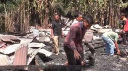 Rumah di Labusel Ludes Terbakar Rata dengan Tanah