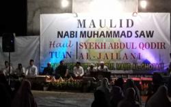 Masyarakat Batukuda Mancak Antusias Ikuti Maulid Nabi dan Haul Tuan Syekh Abdul Qodir Al-Jaelani