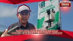 VIDEO: 2.500 APK Hiasi Kota Tasikmalaya, Bawaslu Tertibkan Baligo Caleg yang Langgar Aturan