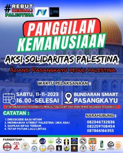 Besok, Aksi Solidaritas untuk Palestina Digelar di Bundaran Smart Kota Pasangkayu