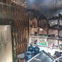Belum Setahun Dibuka, Warung Sembako Milik Warga Desa Cigondang Ludes Terbakar Saat Tidur Lelap