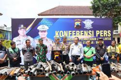 Razia Kenalpot Brong, Satlantas Polres Banjarnegara Amankan 246 Motor